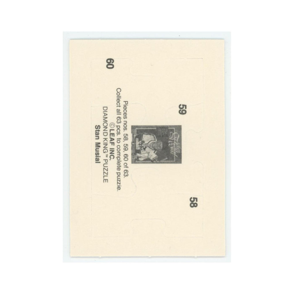 Stan Musial 1986 Leaf Diamond King Puzzle Pieces #58/59/60 Baseball Card NM