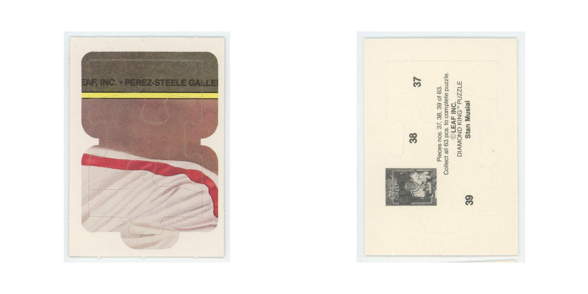 Stan Musial 1986 Leaf Diamond King Puzzle Pieces #37/38/39 Baseball Card NM