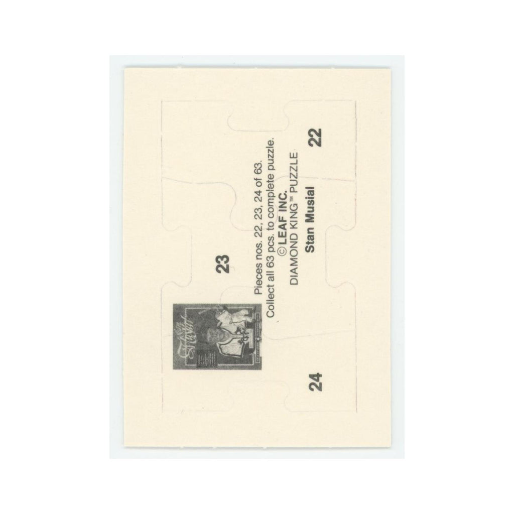 Stan Musial 1986 Leaf Diamond King Puzzle Pieces #22/23/24 Baseball Card NM