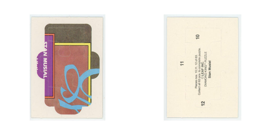Stan Musial 1986 Leaf Diamond King Puzzle Pieces #10/11/12 Baseball Card NM