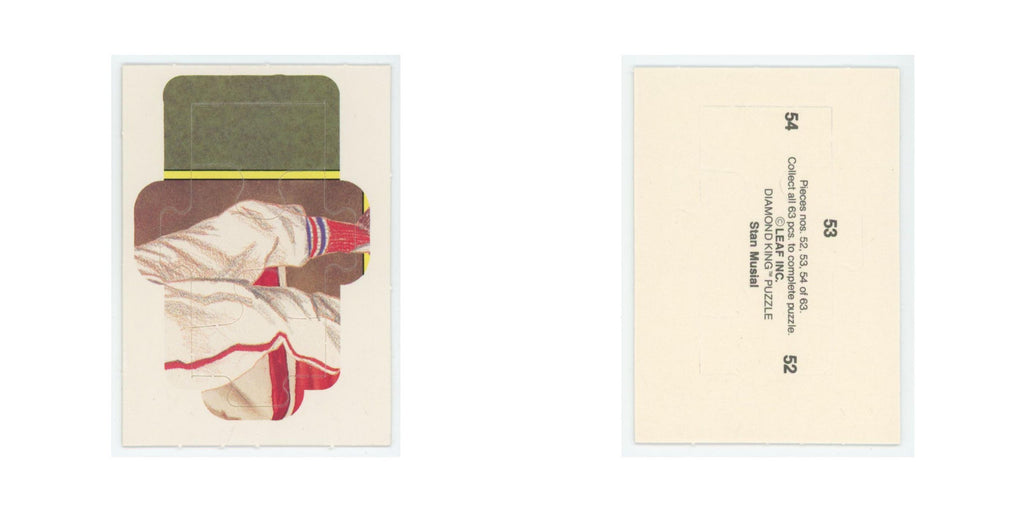 Stan Musial 1986 Leaf Diamond King Puzzle Pieces #52/53/54 Baseball Card NM