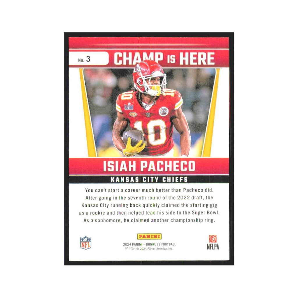 2024 Donruss Isiah Pacheco Chiefs #29