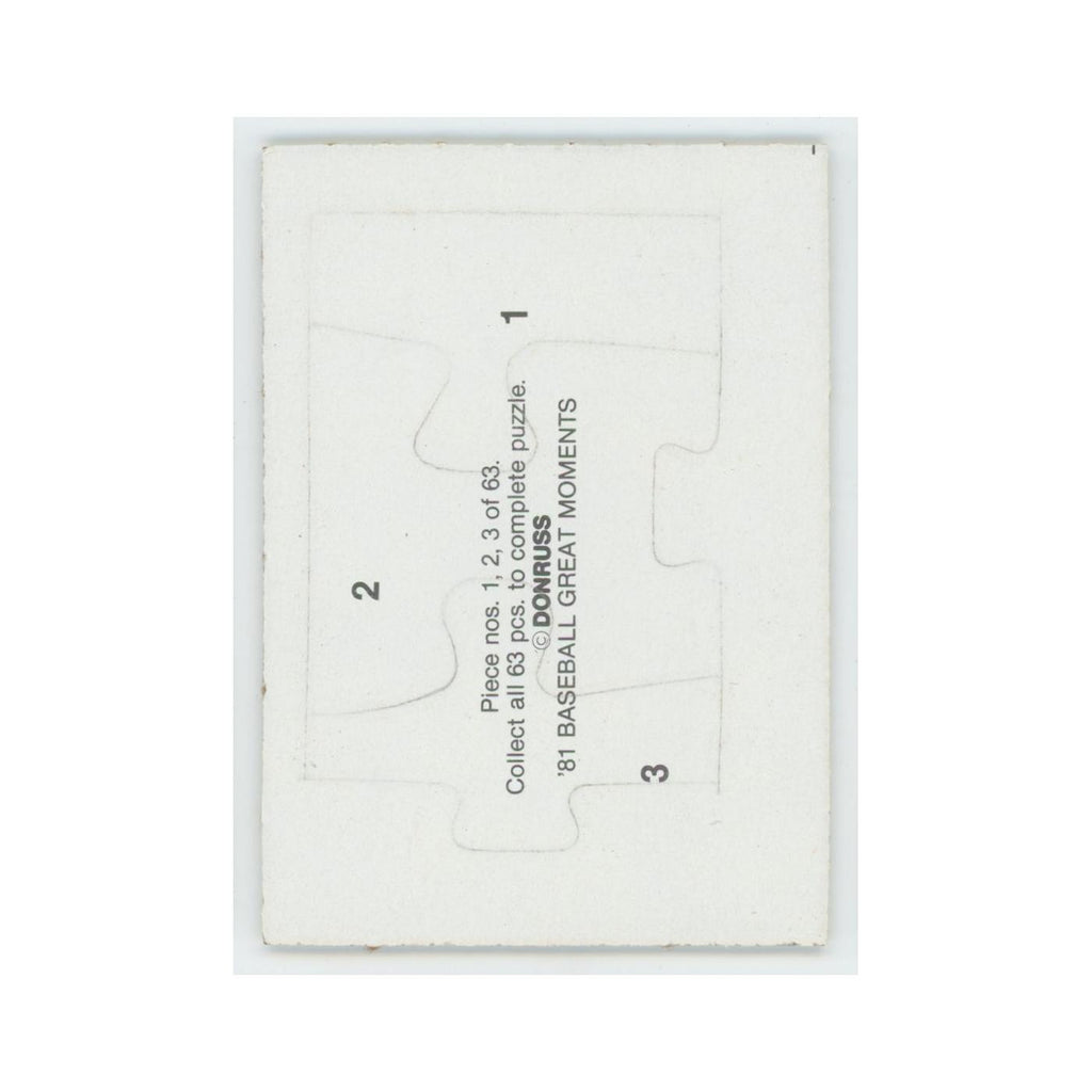 Baseball Great Moments Puzzle Pieces 1982 Donruss #1/2/3 Baseball Card NM