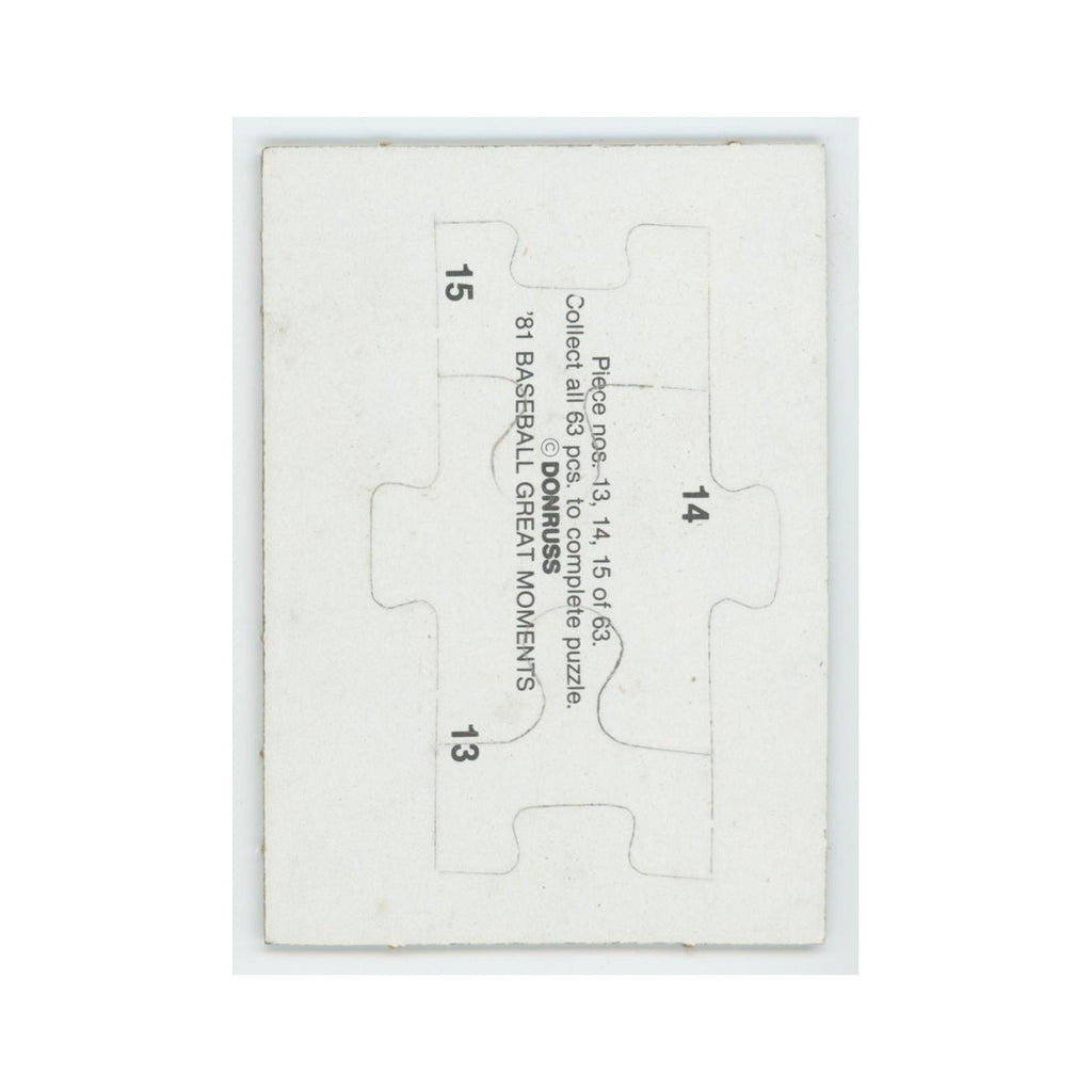 Baseball Great Moments Puzzle Pieces 1982 Donruss #13/14/15 Baseball Card NM