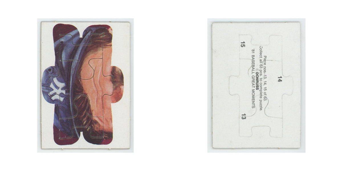 Baseball Great Moments Puzzle Pieces 1982 Donruss #13/14/15 Baseball Card NM