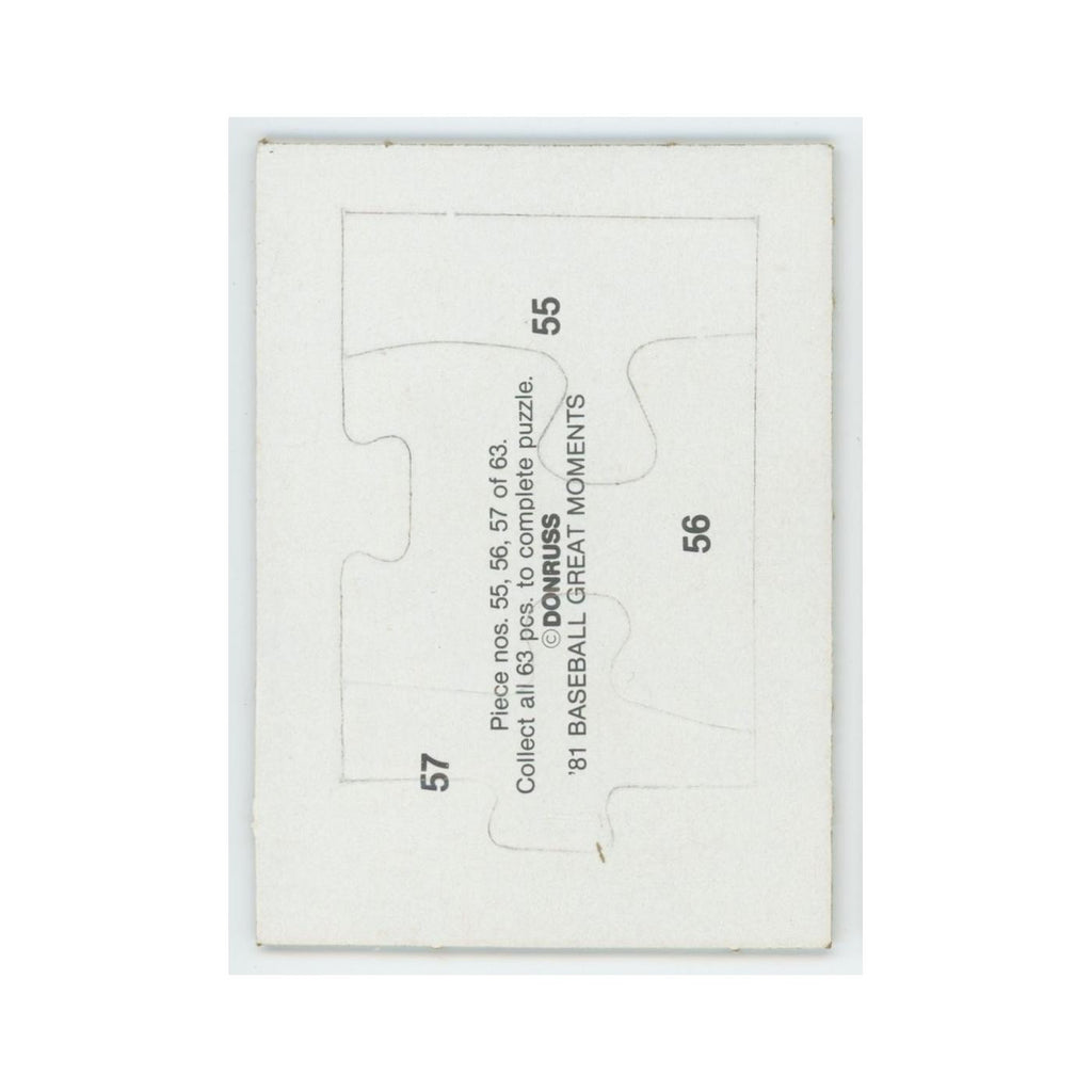 Baseball Great Moments Puzzle Pieces 1982 Donruss #55/56/57 Baseball Card NM