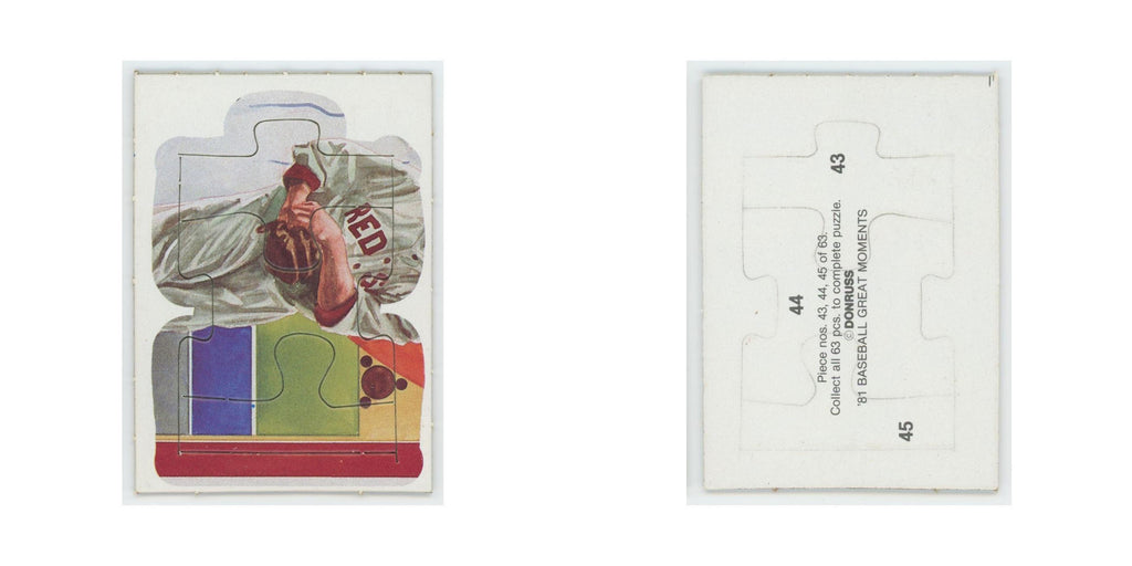 Baseball Great Moments Puzzle Pieces 1982 Donruss #43/44/45 Baseball Card NM