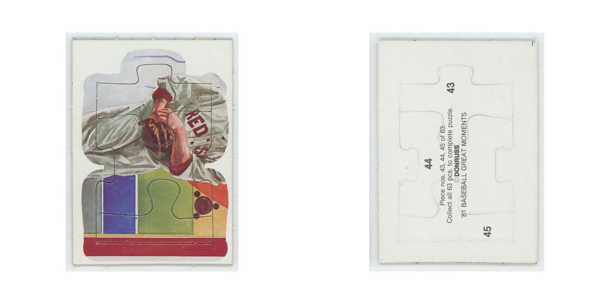 Baseball Great Moments Puzzle Pieces 1982 Donruss #43/44/45 Baseball Card NM