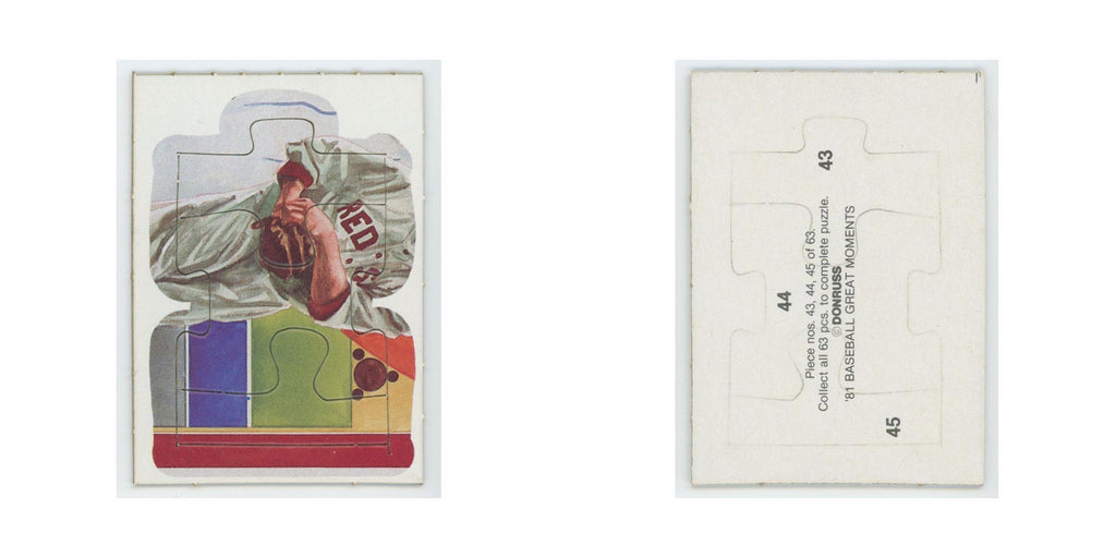 Baseball Great Moments Puzzle Pieces 1982 Donruss #43/44/45 Baseball Card NM