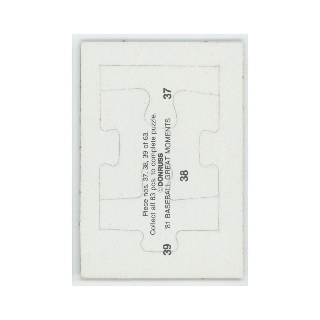 Baseball Great Moments Puzzle Pieces 1982 Donruss #37/38/39 Baseball Card NM
