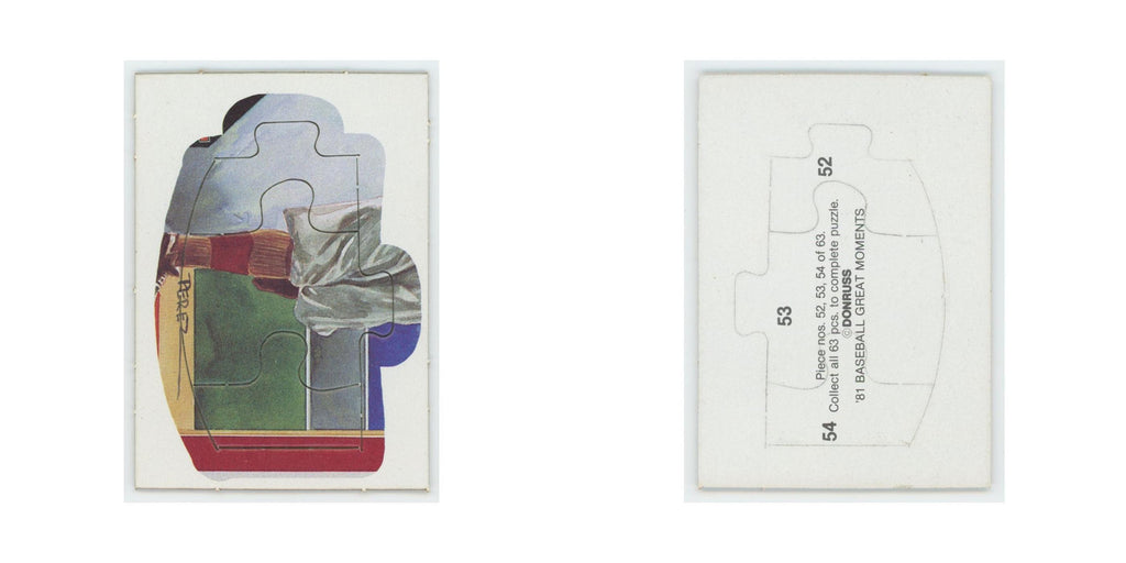 Baseball Great Moments Puzzle Pieces 1982 Donruss #52/53/54 Baseball Card NM