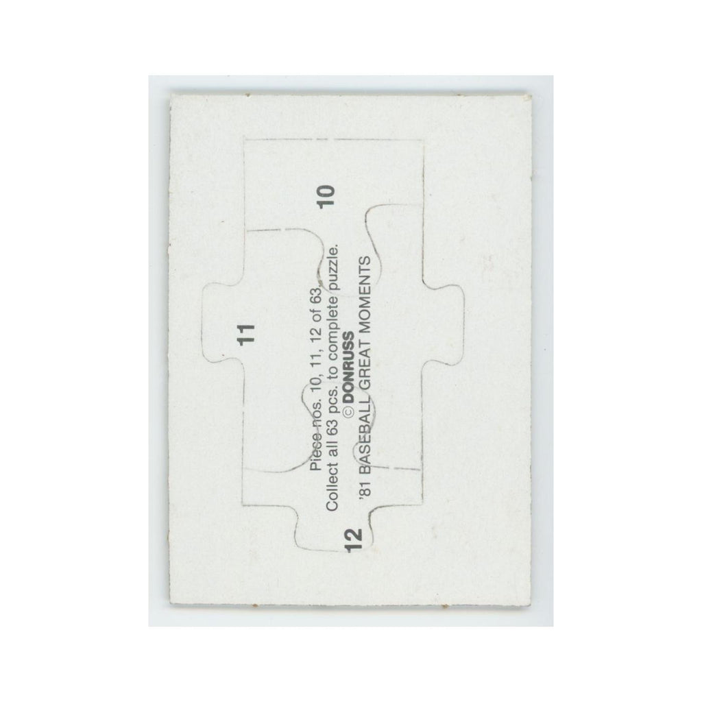 Baseball Great Moments Puzzle Pieces 1982 Donruss #10/11/12 Baseball Card NM
