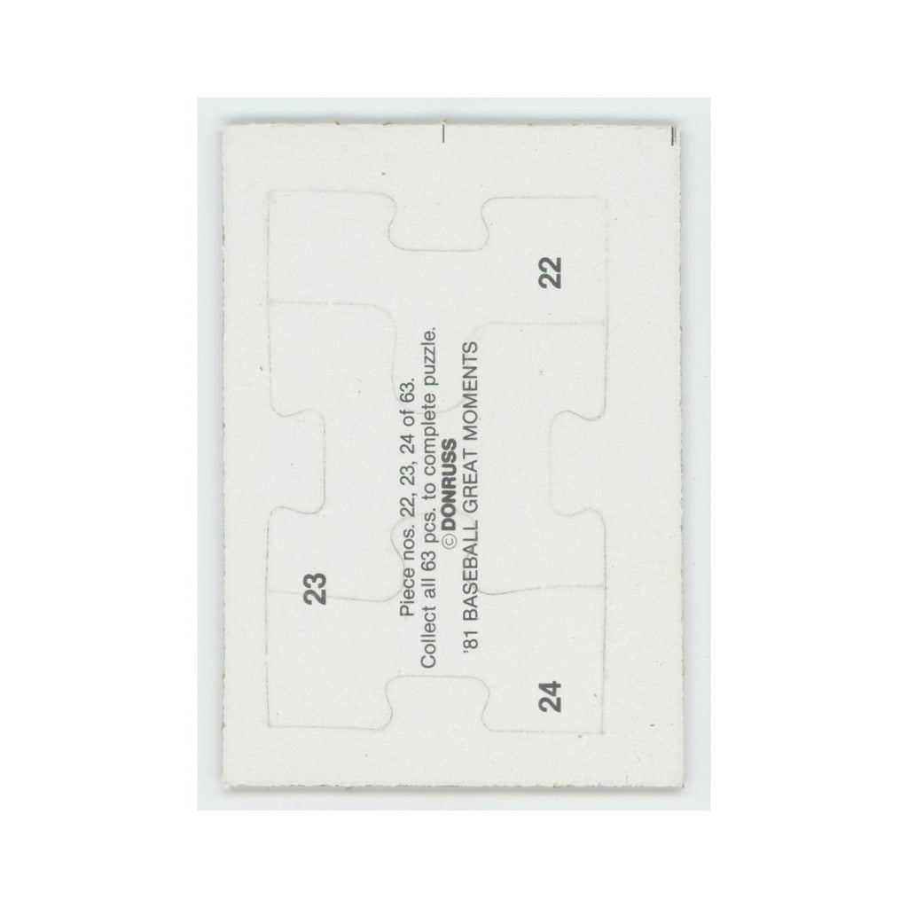 Baseball Great Moments Puzzle Pieces 1982 Donruss #22/23/24 Baseball Card NM