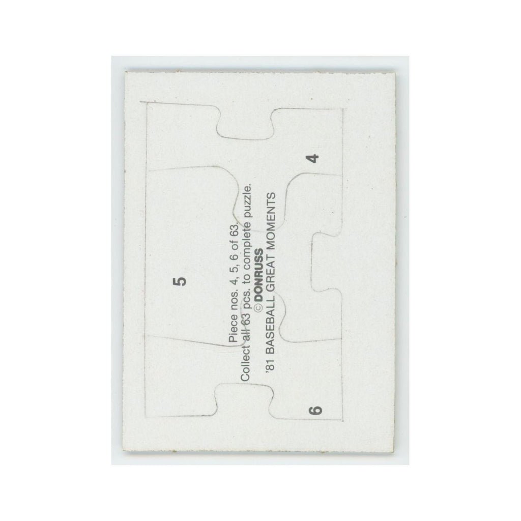 Baseball Great Moments Puzzle Pieces 1982 Donruss #4/5/6 Baseball Card NM