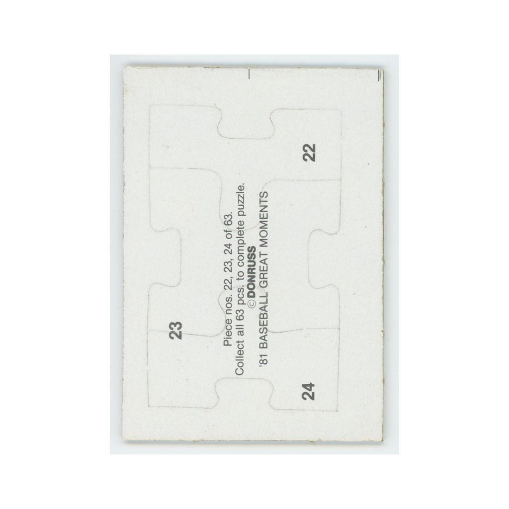 Baseball Great Moments Puzzle Pieces 1982 Donruss #22/23/24 Baseball Card NM