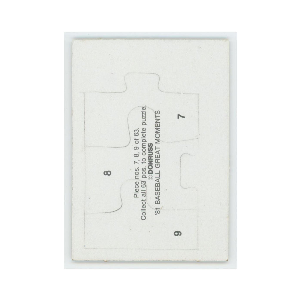 Baseball Great Moments Puzzle Pieces 1982 Donruss #7/8/9 Baseball Card NM