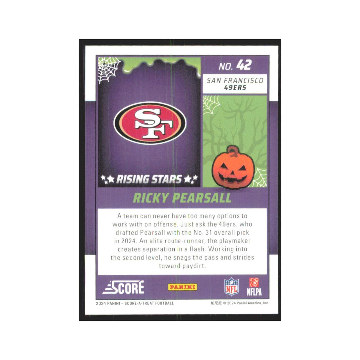 2024 Score-A-Treat Ricky Pearsall RC 49ers #42