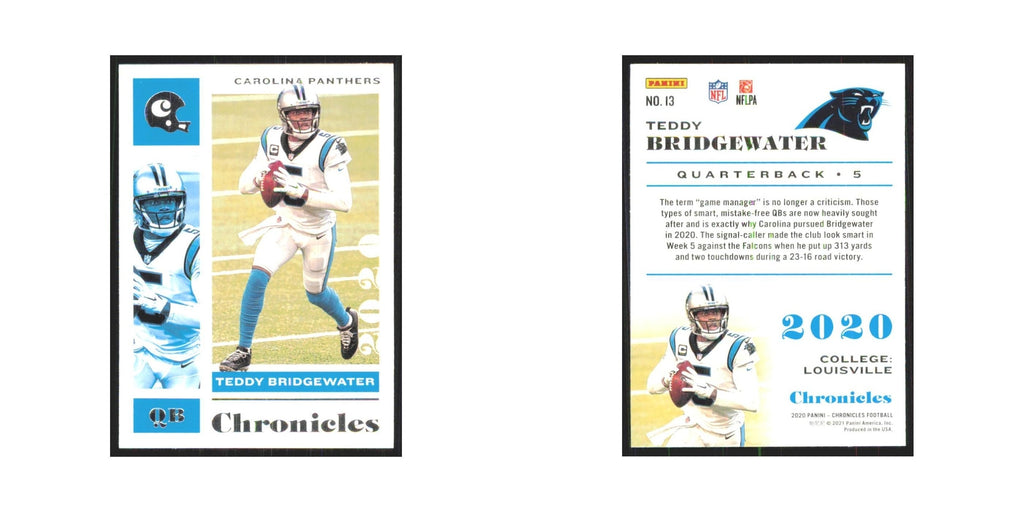 2020 Panini Chronicles Teddy Bridgewater Panthers #13