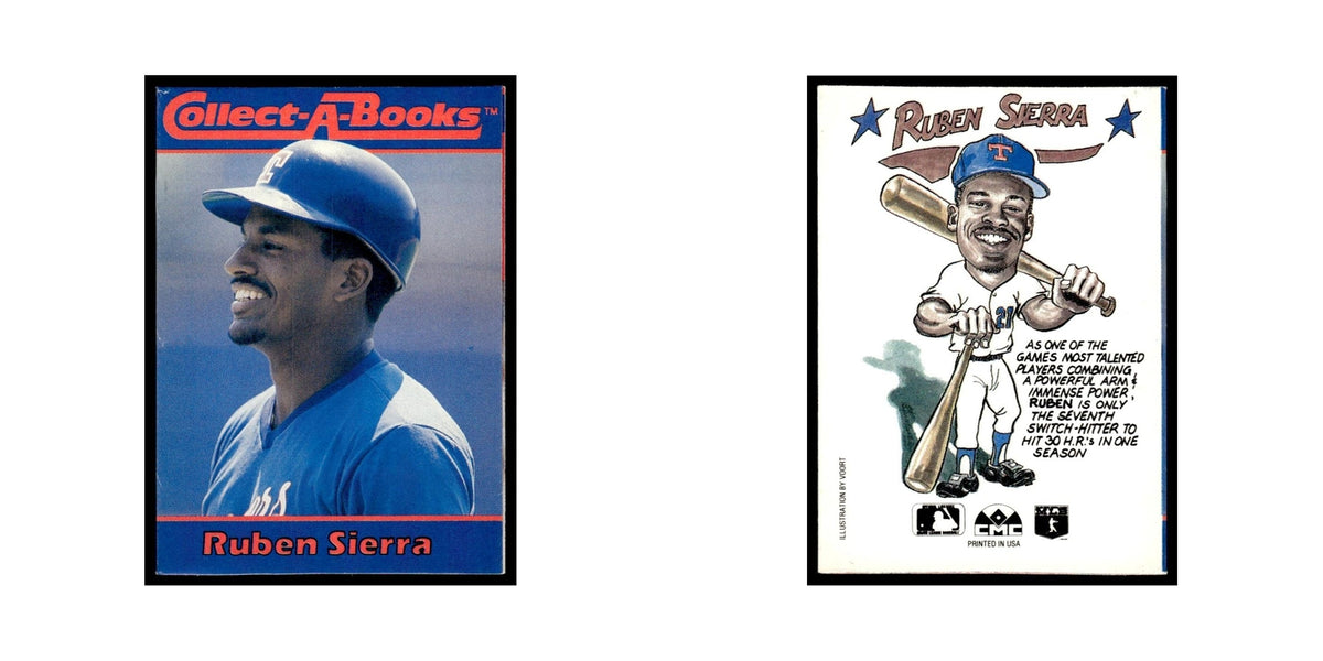 Ruben Sierra 1990 Collect-A-Books #nan Texas Rangers Baseball Card NM