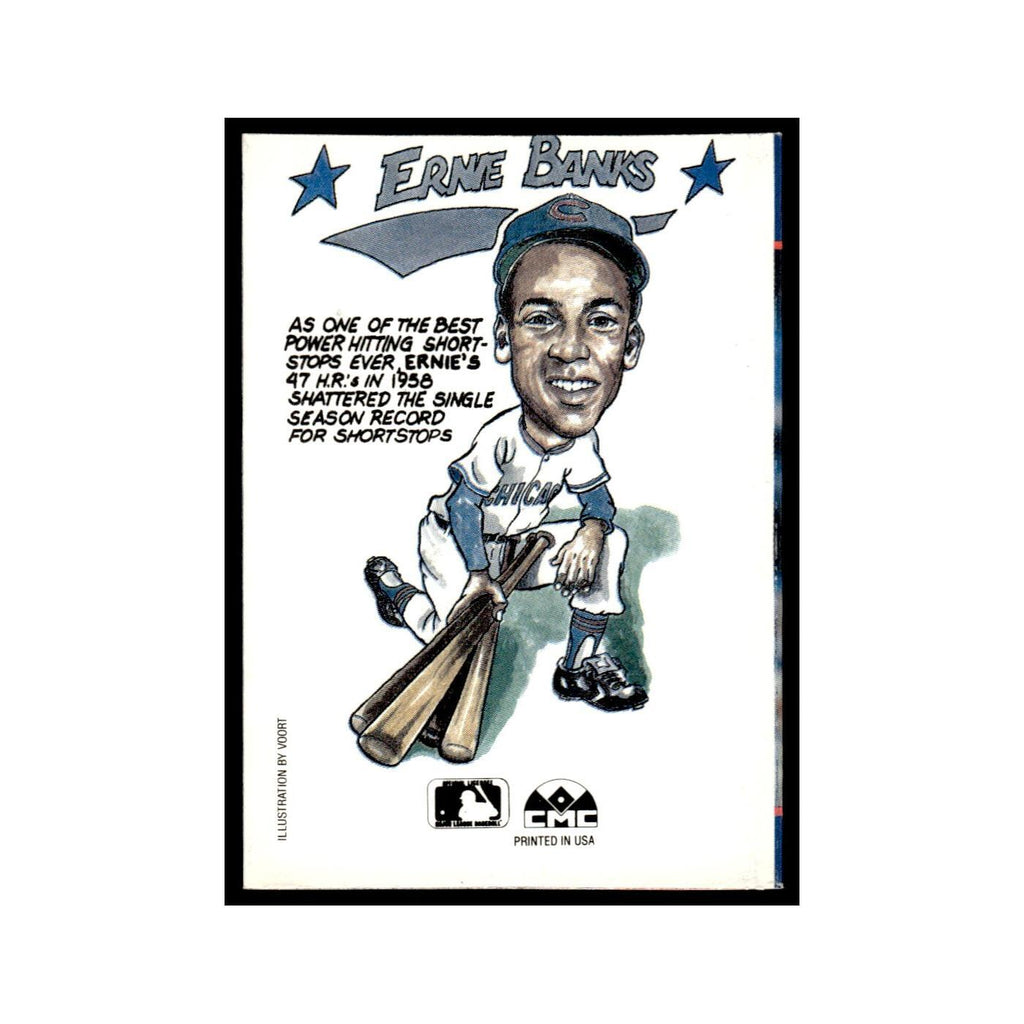 Ernie Banks 1990 Collect-A-Books #nan Chicago Cubs Baseball Card NM