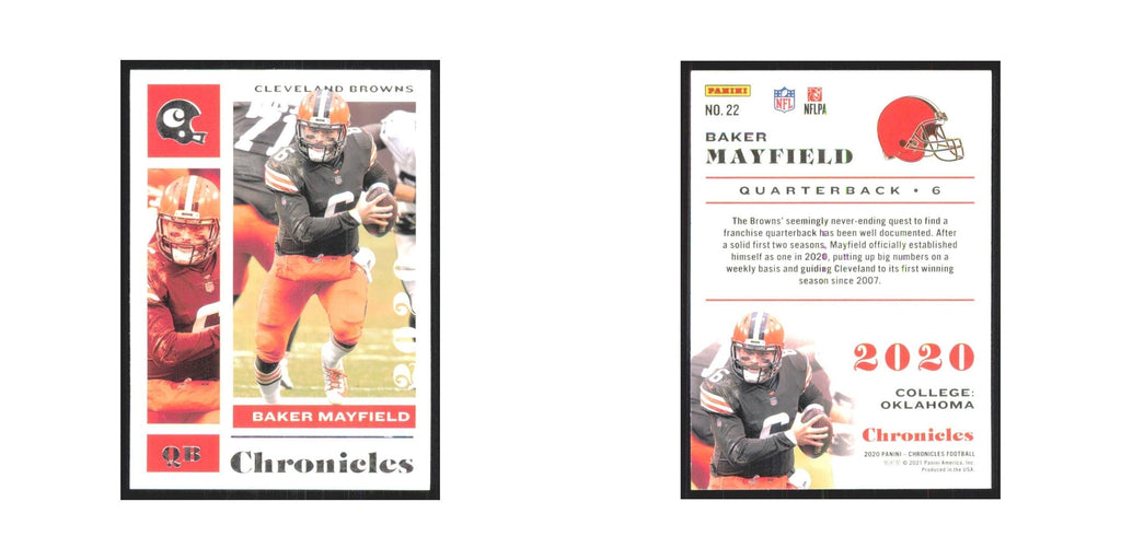 2020 Panini Chronicles Baker Mayfield Browns #22