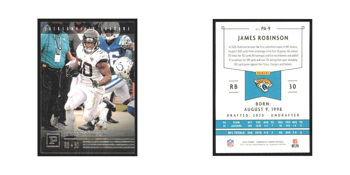 2020 Panini Chronicles James Robinson RC Jaguars #PA-9