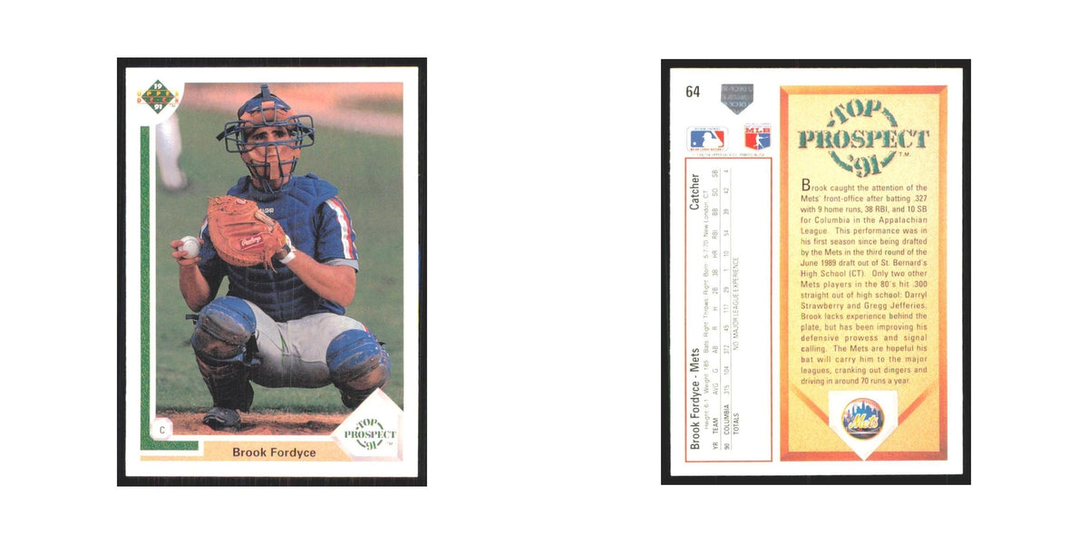 1991 Upper Deck Brook Fordyce Mets #64