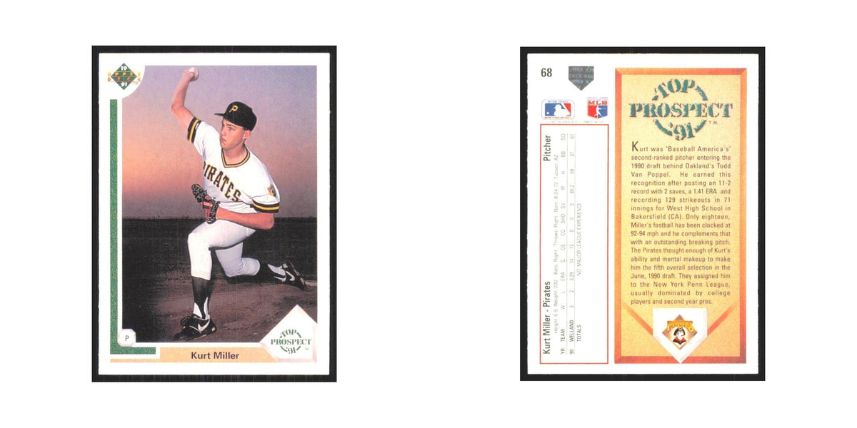 1991 Upper Deck Kurt Miller Pirates #68