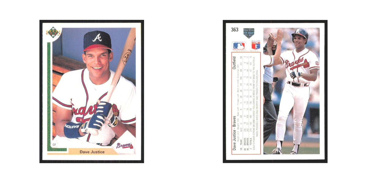 1991 Upper Deck Dave Justice Braves #363