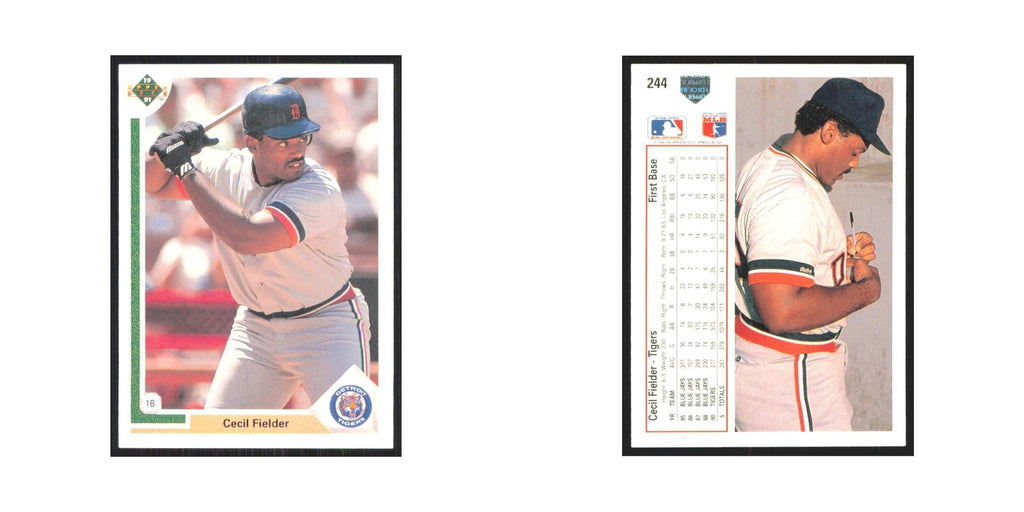1991 Upper Deck Cecil Fielder Tigers #244