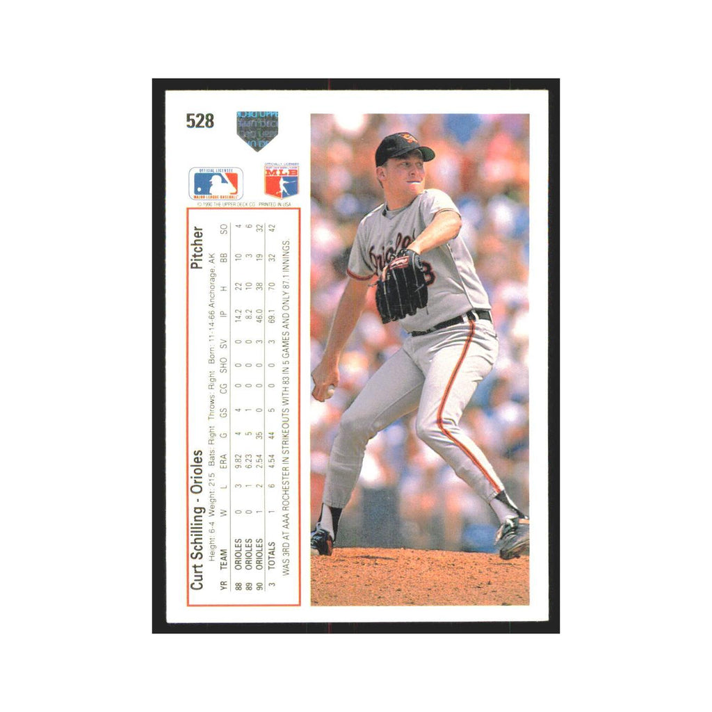 1991 Upper Deck Curt Schilling Orioles #528