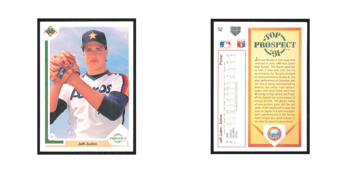 1991 Upper Deck Jeff Juden Astros #52