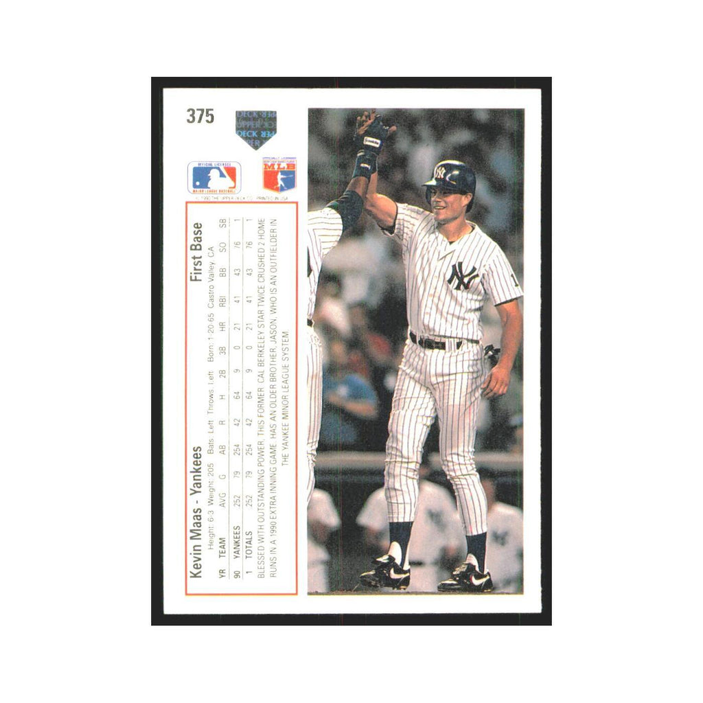 1991 Upper Deck Kevin Maas Yankees #375