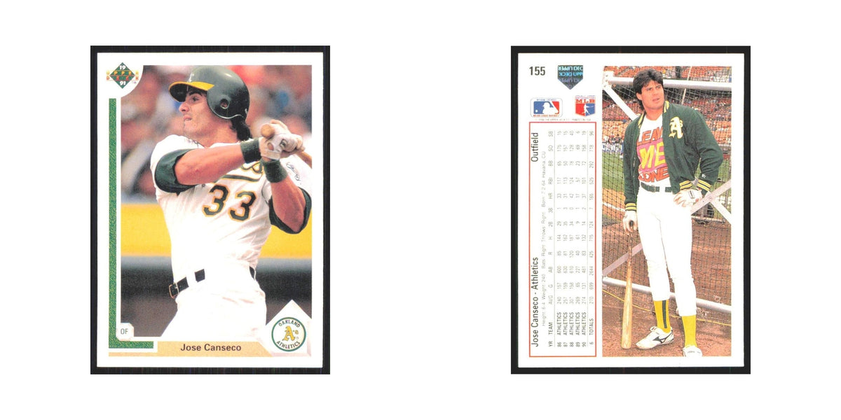 1991 Upper Deck Jose Canseco Athletics #155
