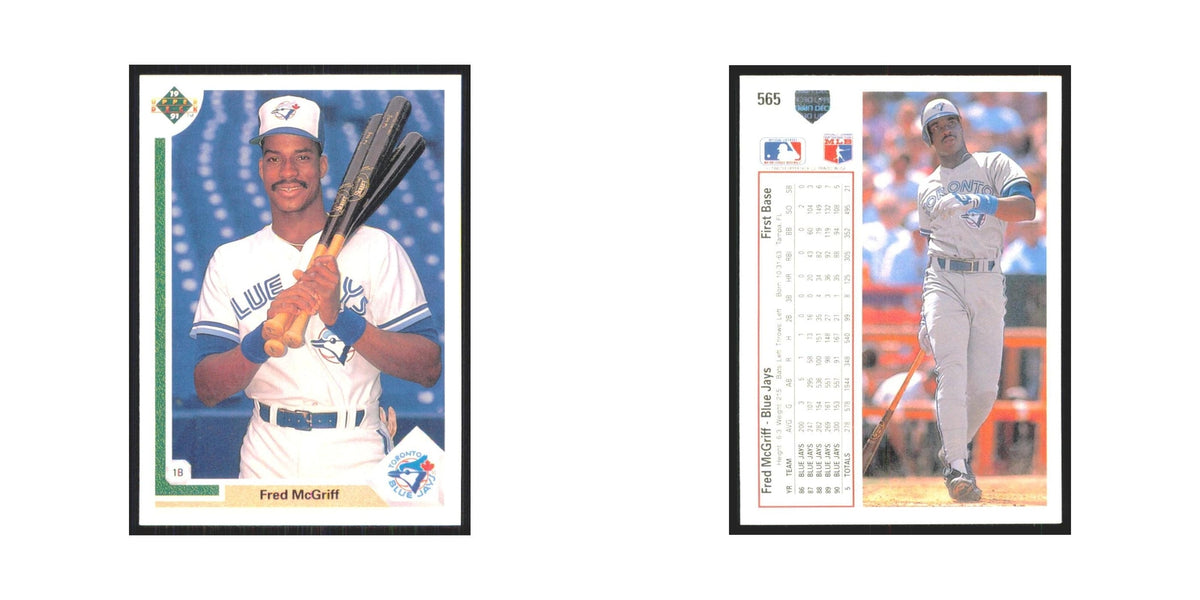 1991 Upper Deck Fred McGriff Blue Jays #565