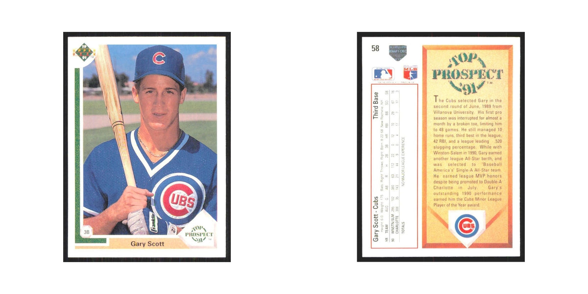 1991 Upper Deck Gary Scott Cubs #58