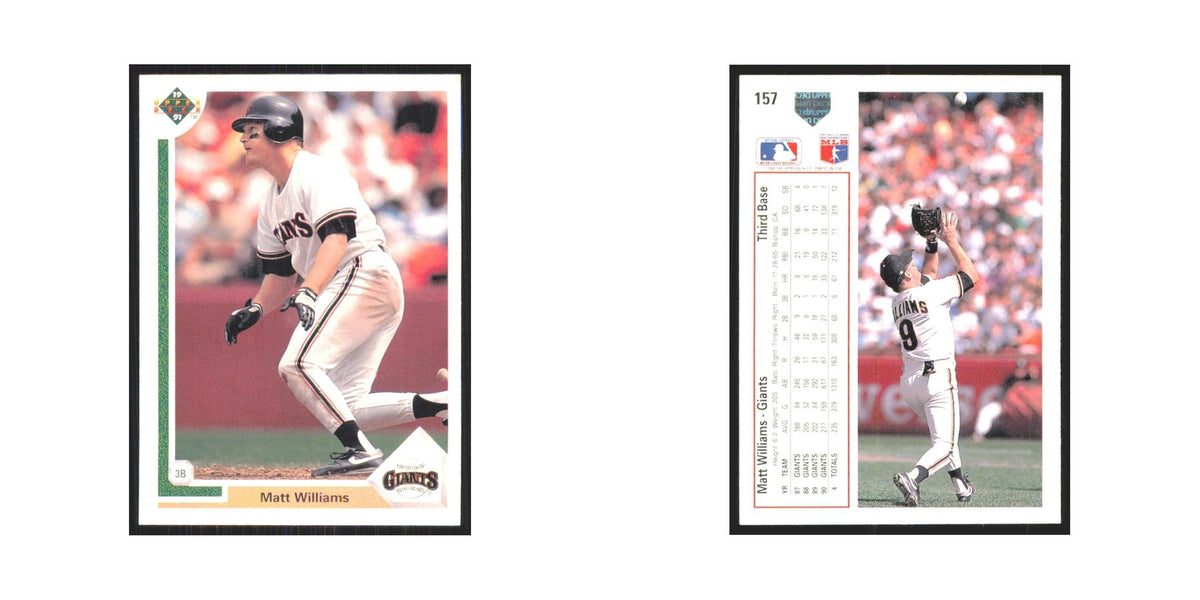 1991 Upper Deck Matt Williams Giants #157