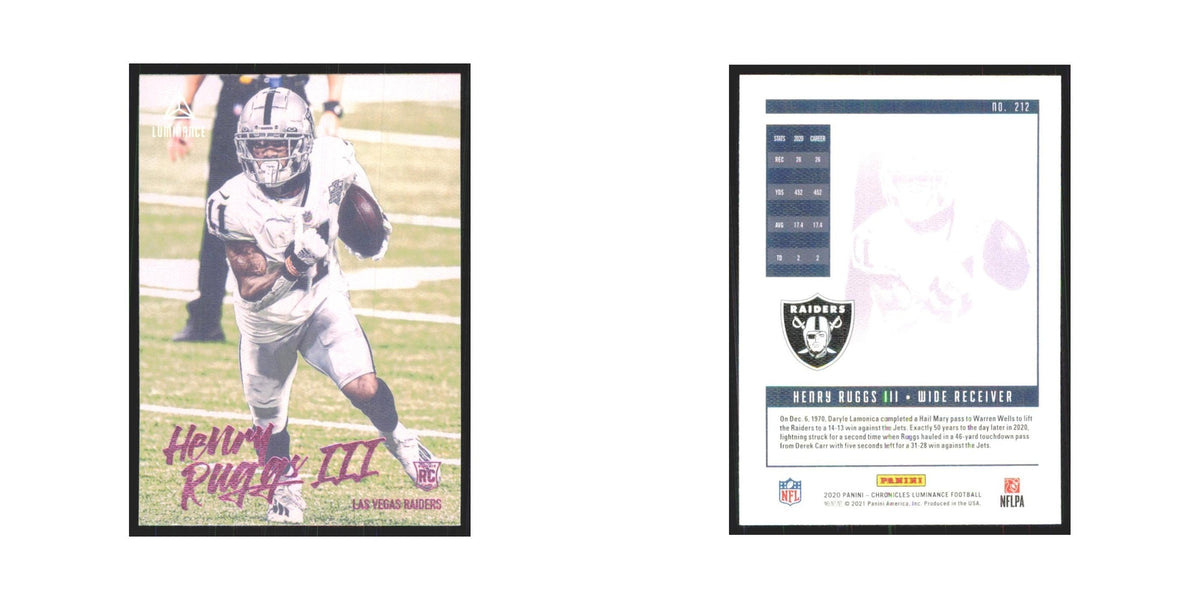 2020 Panini Chronicles Luminance Pink Henry Ruggs III RC Raiders #212