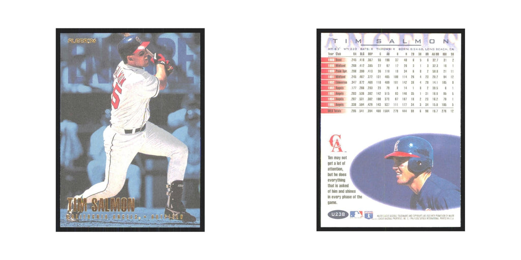 1996 Fleer Tim Salmon Angels #U238