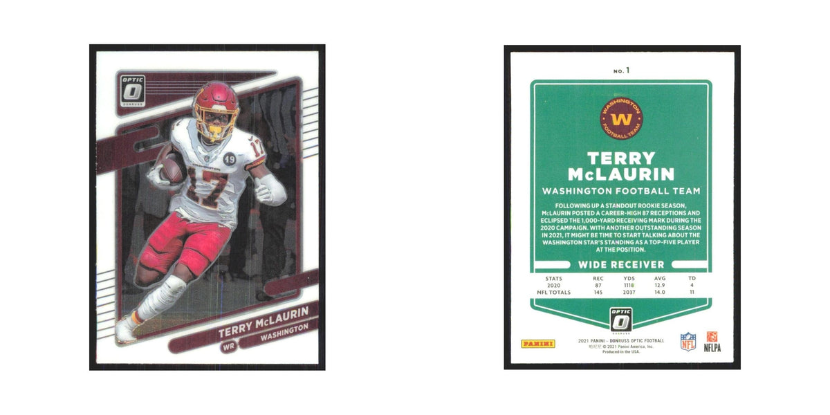 2021 Donruss Optic Terry McLaurin Washington Football Team #1