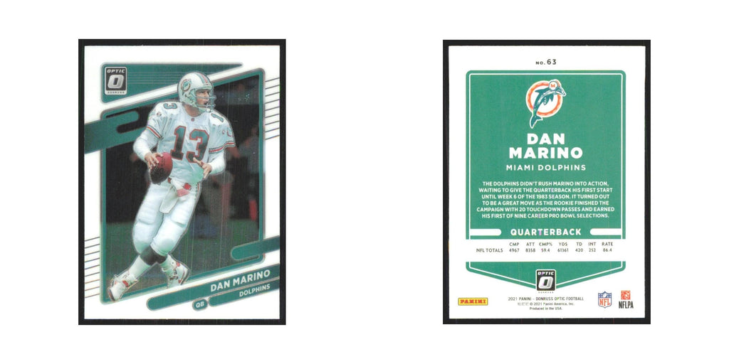 2021 Donruss Optic Dan Marino Dolphins #63