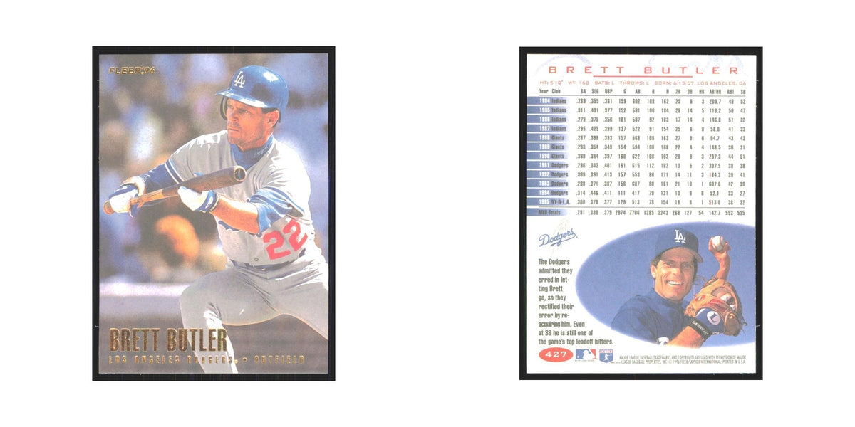 1996 Fleer Brett Butler Dodgers #427