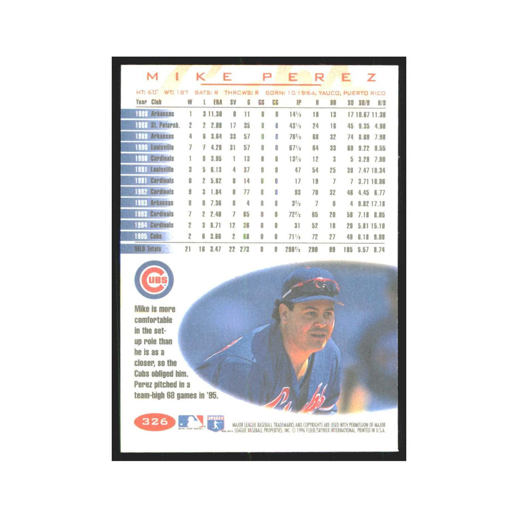 1996 Fleer Mike Perez Cubs #326