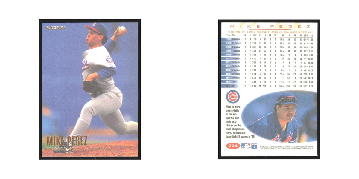 1996 Fleer Mike Perez Cubs #326