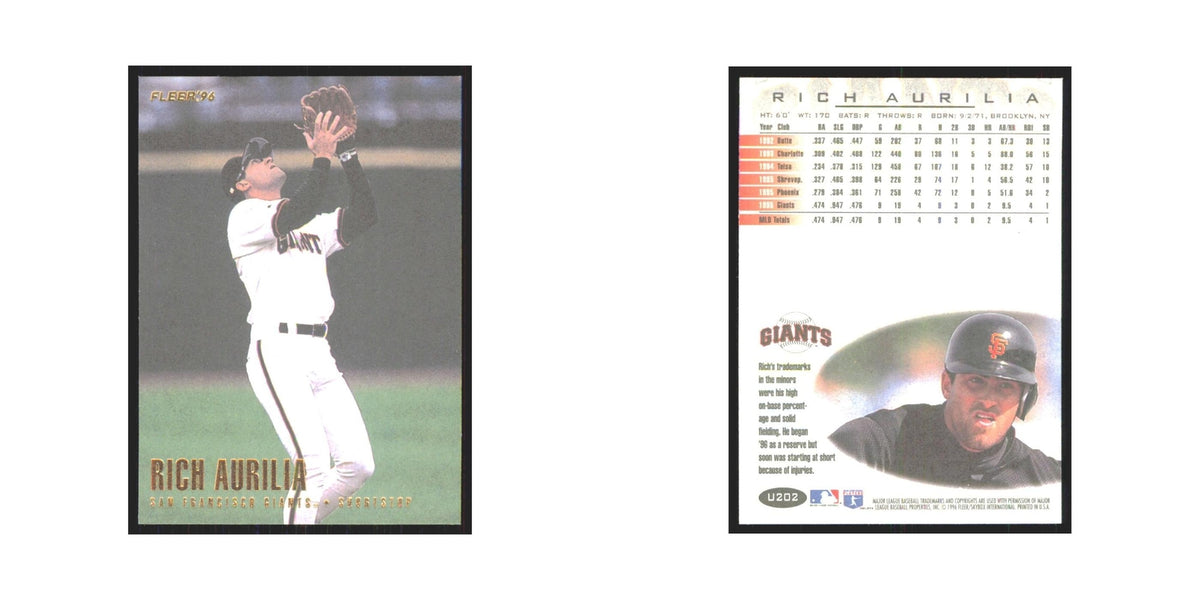 1996 Fleer Rich Aurilia Giants #U202
