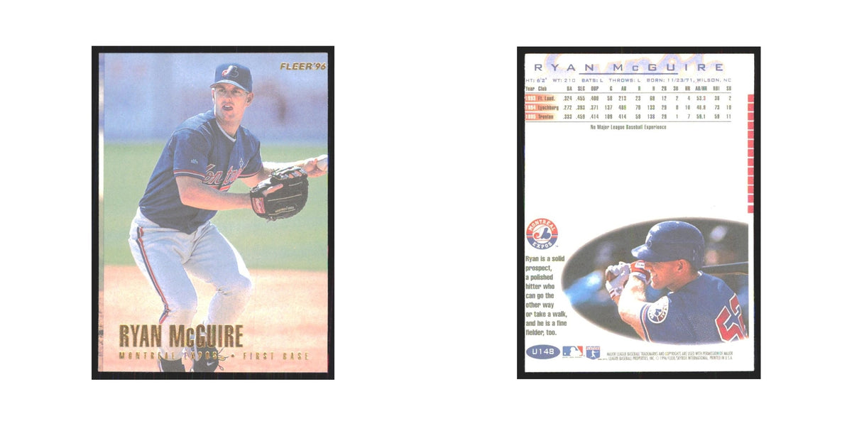 1996 Fleer Ryan McGuire Montreal Expos #U148