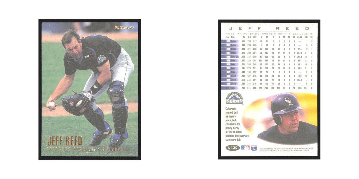 1996 Fleer Jeff Reed Rockies #U130