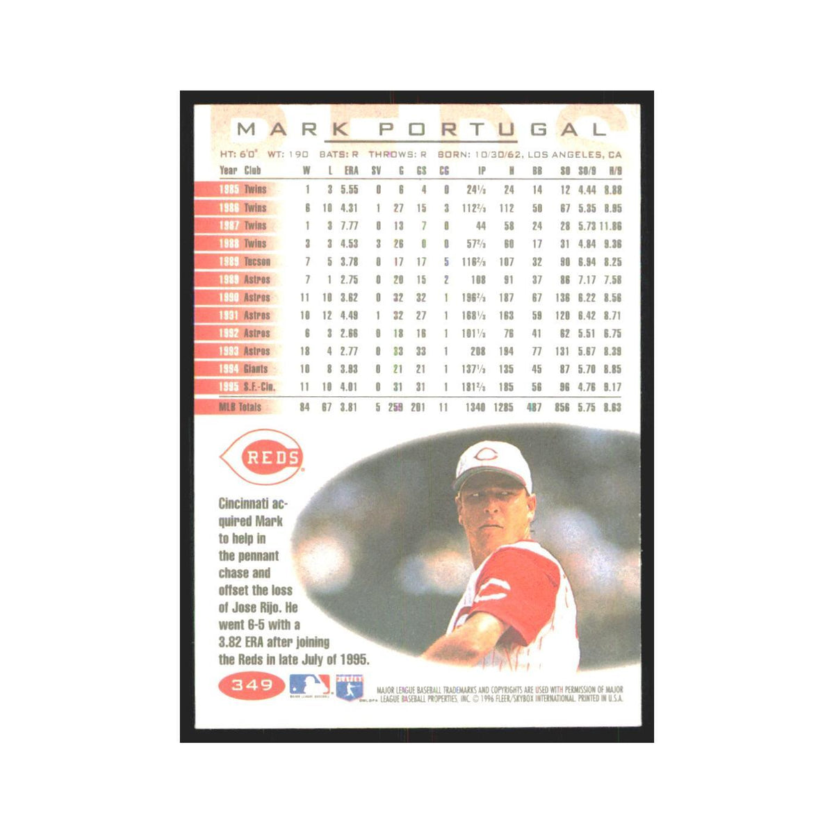 1996 Fleer Mark Portugal Reds #349