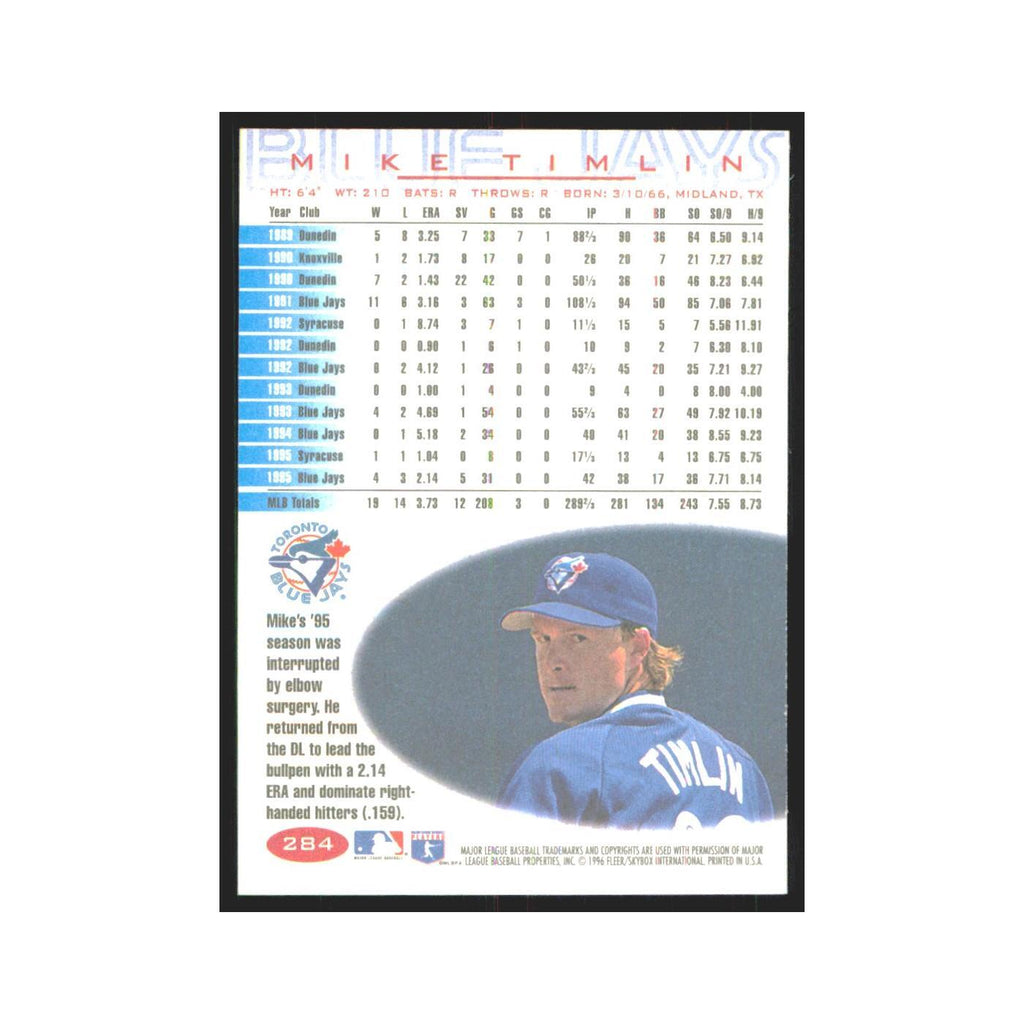 1996 Fleer Mike Timlin Blue Jays #284