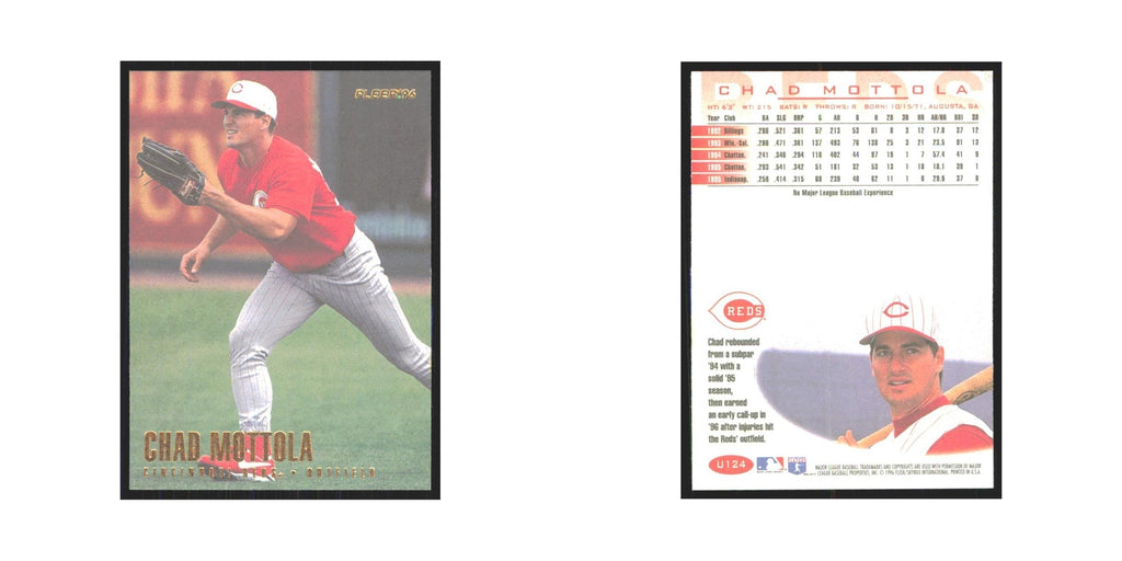 1996 Fleer Chad Mottola Reds #U124